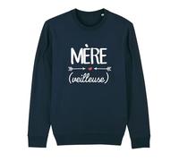 We Are Family, Sweat Humoristique, pour Femme, Mère (Veilleuse), Manches Longues, Coupe Classique, Cadeau Original, Sweat Humour 50% Coton 50% Polyester, Navy, Taille S