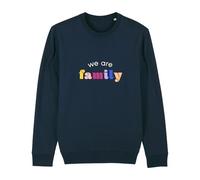 We Are Family, Sweat Humoristique, pour Homme, Manches Longues, Coupe Classique, Cadeau Original, Sweat Humour 50% Coton 50% Polyester, Navy, Taille XXL