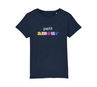 We Are Family, Tee Shirt Humoristique pour Fille, Petit Amour Waf, Manches Courtes, Col Rond, Cadeau Original, Tshirt Humour 100% Coton Bio, Bleu Navy, Taille 12 Ans