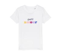 We Are Family, Tee Shirt Humoristique pour Garçon, Petit Amour Waf, Manches Courtes, Col Rond, Cadeau Original, Tshirt Humour 100% Coton Bio, Blanc, Taille 8 Ans