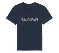 We Are Family, Tee Shirt Humoristique pour Homme, Chaton, Manches Courtes, Col Rond, Cadeau Original, Tshirt Humour 100% Coton Bio, Bleu Navy, Taille M