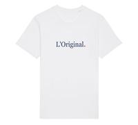 We Are Family, Tee Shirt Humoristique pour Homme, L'Original, Manches Courtes, Col Rond, Cadeau Original, Tshirt Humour 100% Coton Bio, Blanc, Taille L