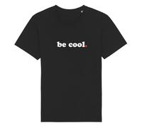 We Are Family, Tee Shirt Humoristique pour Homme, Modèle Be Cool, Manches Courtes, Col Rond, Cadeau Original, Tshirt Humour 100% Coton Bio, Noir, Taille L