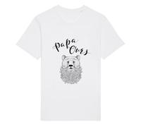 We Are Family, Tee Shirt Humoristique pour Homme, Papa Ours, Manches Courtes, Col Rond, Cadeau Original, Tshirt Humour 100% Coton Bio, Blanc, Taille XXL