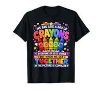 We are Like A Box of Crayons Teacher Back to School T-Shirt