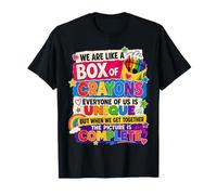 We are Like A Box of Crayons Teacher Back to School T-Shirt