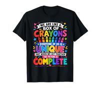 We are Like A Box of Crayons Teacher Back to School T-Shirt