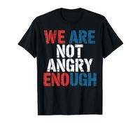 We are Not Angry Enough Constitution américaine T-Shirt Graphique avec Valeur, Homme, Noir, S