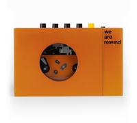 Lecteur Cassette Portable - We Are Rewind - Orange - Bluetooth 5.1 - Aluminium - Batterie Lithium Rechargeable