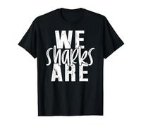 We are Sharks School Spirit Girly Team Mascotte Game Night T-Shirt Graphique avec Valeur
