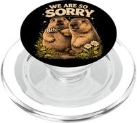 We are So Sorry Funny Groundhog Meme PopSockets PopGrip pour MagSafe