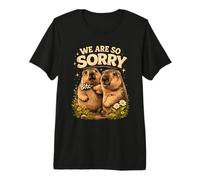 We are So Sorry Funny Groundhog Meme T-Shirt Haut de Gamme