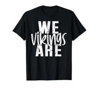 We are Vikings School Spirit Girly Team Mascotte Game Night T-Shirt Graphique avec Valeur