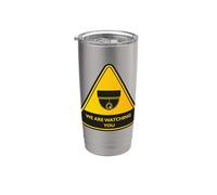 We Are Watching You Caméra CCTV Gobelet isotherme en acier inoxydable double paroi