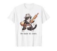 We Bake At Dawn Chat Baker Pun Feline T-Shirt
