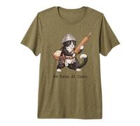 We Bake At Dawn Chat Baker Pun Feline T-Shirt Haut de Gamme