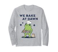 We Bake At Dawn Frog Chef Amateur de Cupcakes Manche Longue
