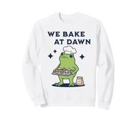 We Bake At Dawn Frog Chef Amateur de Cupcakes Sweatshirt