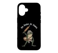 We Bake At Dawn Funny Frog Baker Rouleau à pâtisserie Coque pour iPhone 16