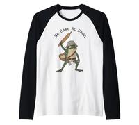 We Bake At Dawn Funny Frog Baker Rouleau à pâtisserie Manche Raglan