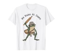 We Bake At Dawn Funny Frog Baker Rouleau à pâtisserie T-Shirt