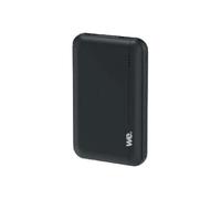 WE - Banque d'alimentation - 5000 mAh - 10 watt - 2 connecteurs de sortie (USB) - noir