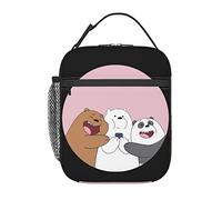 We Bare Anime Bears Sac à déjeuner isotherme réutilisable portable pour extérieur, bureau, pique-nique 25,4 x 10,2 x 20,3 cm