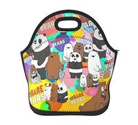 We Bare Anime Bears Sac à déjeuner isotherme réutilisable portable pour extérieur, bureau, pique-nique 28 x 19,4 x 14 cm