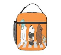 We Bare Anime Bears Sac à déjeuner isotherme réutilisable portable pour extérieur, bureau, pique-nique 25,4 x 10,2 x 20,3 cm