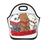 We Bare Anime Bears Sac à déjeuner isotherme réutilisable portable pour extérieur, bureau, pique-nique 28 x 19,4 x 14 cm
