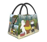 We Bare Anime Bears Sac à déjeuner isotherme réutilisable portable pour l'extérieur, le bureau, le pique-nique 27,9 x 16,5 x 17,8 cm