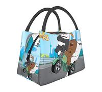 We Bare Anime Bears Sac à déjeuner isotherme réutilisable portable pour l'extérieur, le bureau, le pique-nique 27,9 x 16,5 x 17,8 cm
