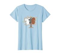 We Bare Bears Bear Hugs T-Shirt, Femme, Bleu Céleste, S