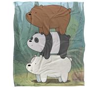 We Bare Bears Bear Stack Plaid Ultra Doux au Toucher Soyeux - 152 x 127 cm