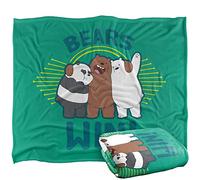 We Bare Bears Bears Win Plaid Ultra Doux au Toucher Soyeux - 152 x 127 cm