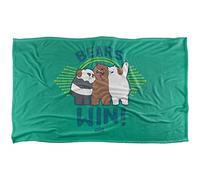 We Bare Bears Bears Win Plaid Ultra Doux au Toucher Soyeux - 91 x 147 cm