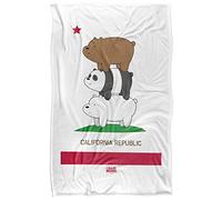 We Bare Bears California Stack Plaid Ultra Doux au Toucher Soyeux - 91 x 147 cm