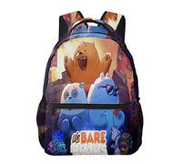We Bare Bears - Sac à dos réglable pour ordinateur portable - Double sac à bandoulière pour femme et homme - Pour escalade, shopping, travail