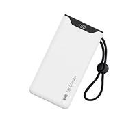 Batterie de secours WE, Power Bank, 10 000 mAh, couleur BLANC 1 port USB-A +1 po
