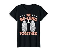 We Be-Lung Together Récepteur de Transplantation pulmonaire Don d'organes T-Shirt Graphique avec Valeur, Femme, Noir, S