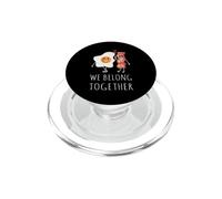We Belong Together Funny Egg & Bacon Lover Couple Pun Jokes PopSockets PopGrip pour MagSafe