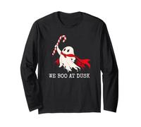 We Boo at Dusk Halloween Ghost Candy Cane Manche Longue