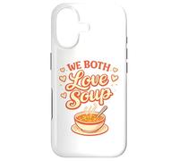We Both Love Soup Funny Couples Food Humour Coque pour iPhone 17