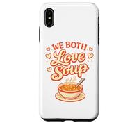 We Both Love Soup Funny Couples Food Humour Coque pour iPhone XS Max