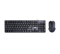 WE Bundle Clavier + Souris Filaire Plug & Play/Compact / 1000 DPI Touches silencieuses /