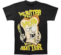 We Butter The Bread with Butter Slice Mens T Shirt Funny Top Tee Camiseta Short-Sleeve Black XXL_21818