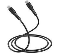 Câble USB-C/USB-C 2.0 Male/Male - 25W - Longueur 1M - Noir - en sachet