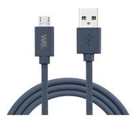 WE Connect – Câble USB vers Micro USB – Silicone – 2 m – USB 2.0 480 Mbps – Bleu nuit