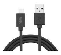 WE Câble USB vers USB-C en Silicone, Charge Rapide de 1 Mètre, USB 3.2 gen 1 (USB 3.0), Charge et Transferts de Données - Noir
