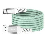 WE câble USB/USB-C magnétique, USB2,0-20V/3A 60W, 1mètre Vert